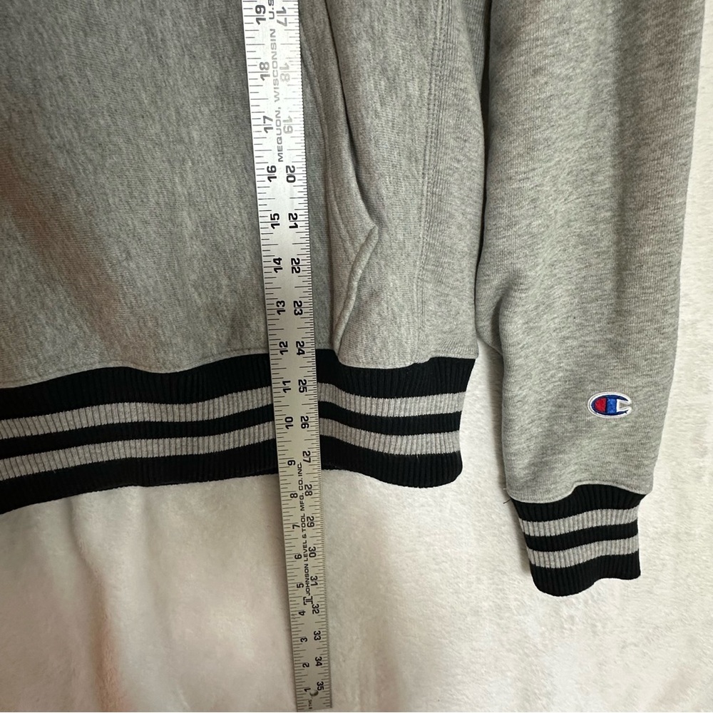 Champion Sweatshirt Hoodie Grey size M Men - Picture 14 of 15